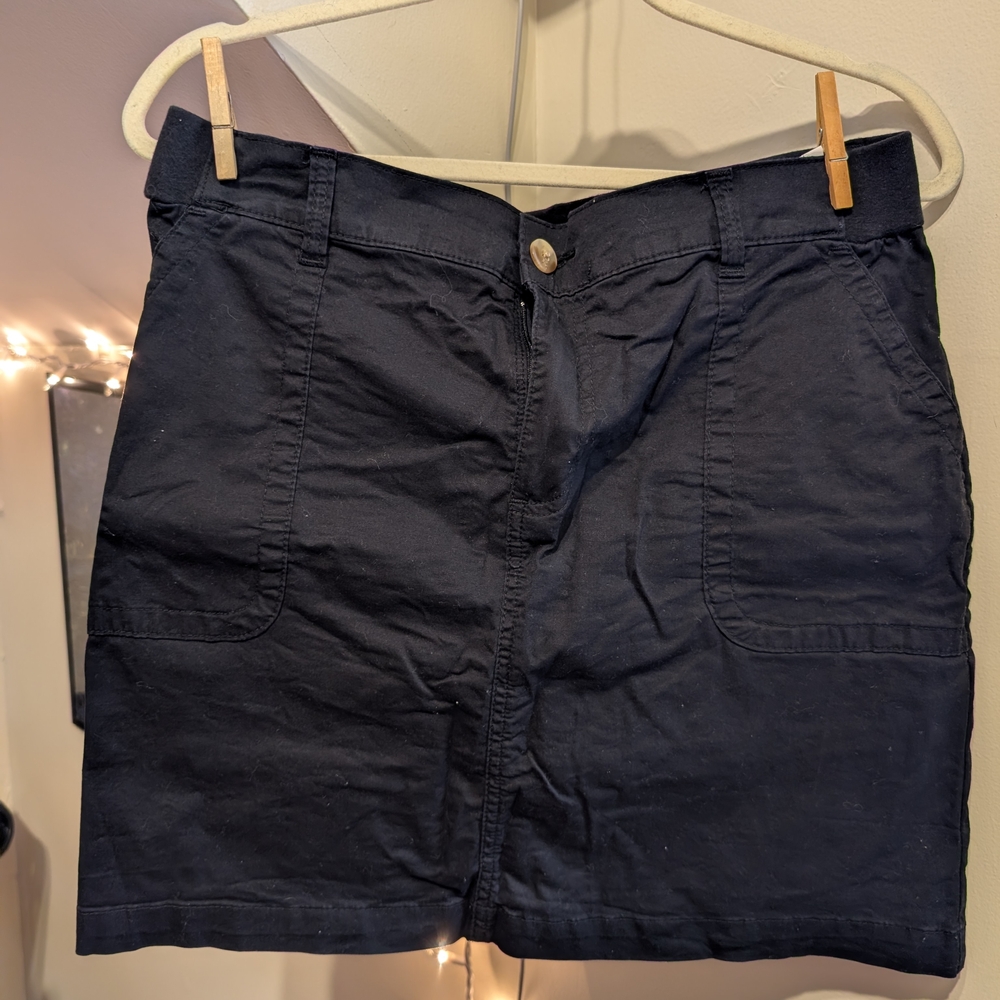 Y2k Lee Black Utility Cargo Mini Skort